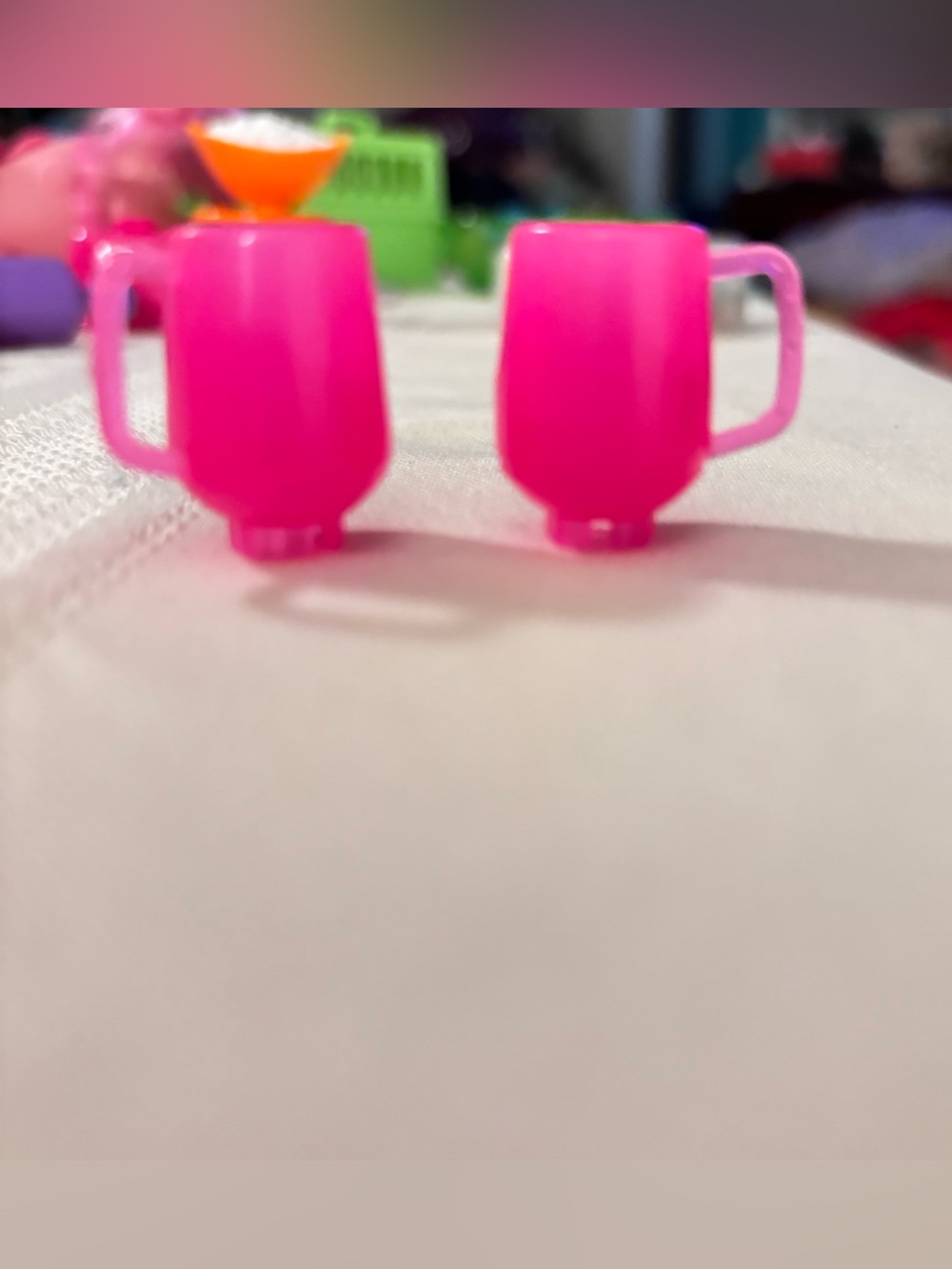 Barbie Bright Pink Mini Mugs Set of 2